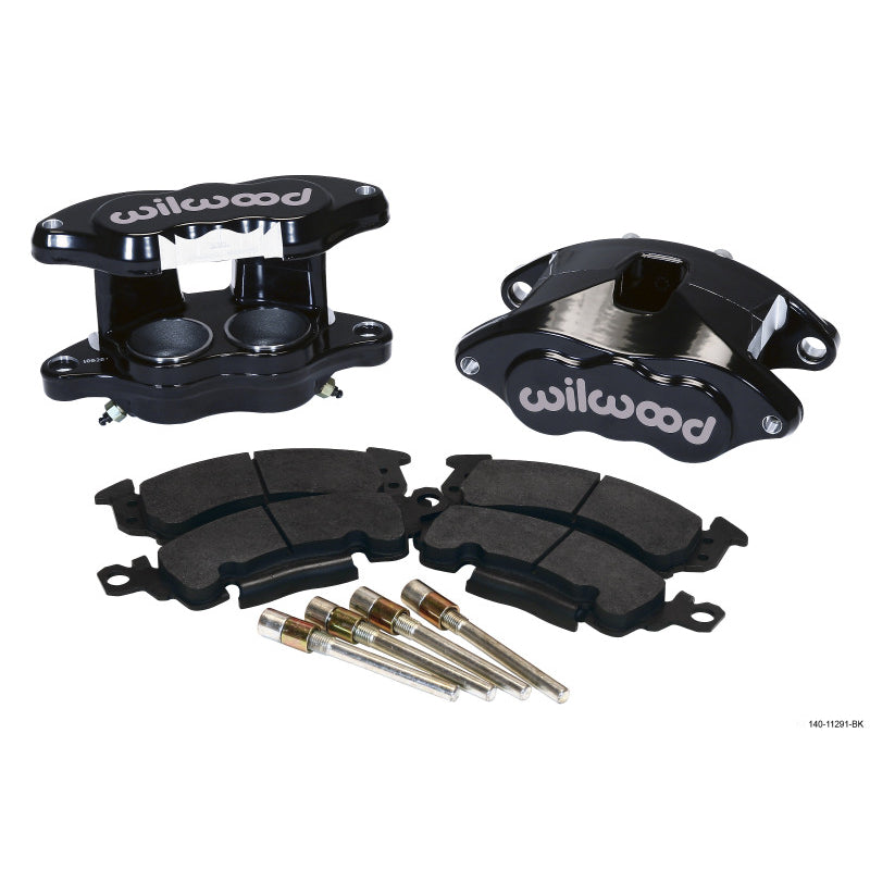 Wilwood D52 Front Caliper Kit - Black Powder 2.00 / 2.00in Piston 1.04in Rotor