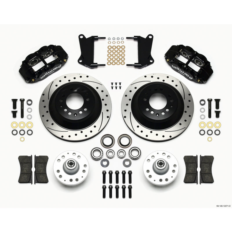 Wilwood Narrow Superlite 6R Front Hub & 1PC Rtr Kit 12.88in Drilled 67-69 Camaro 64-72 Nova Chevelle