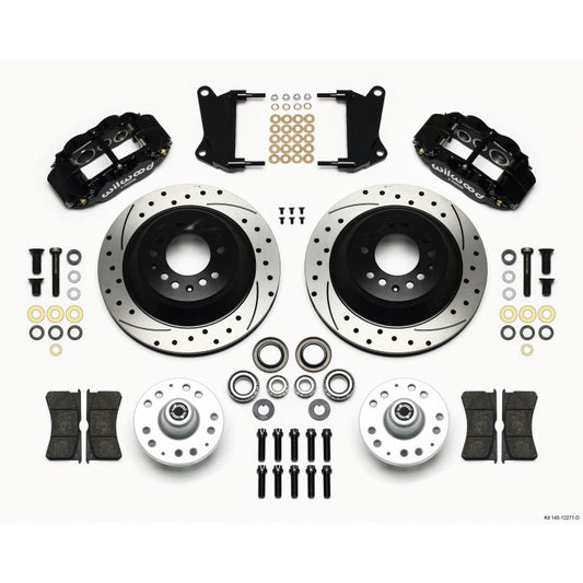 Wilwood Narrow Superlite 6R Front Hub & 1PC Rtr Kit 12.88in Drilled 67-69 Camaro 64-72 Nova Chevelle