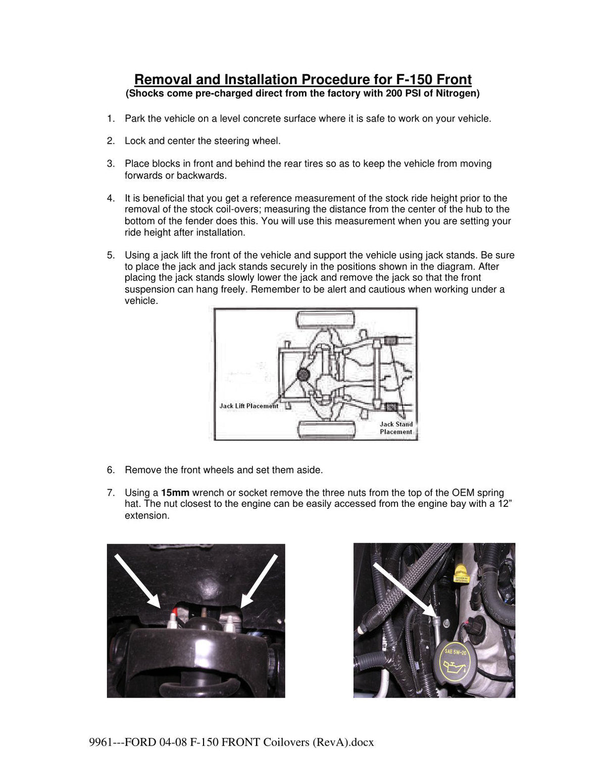 aFe Sway-A-Way 2.5in Front Coil Over Kit 04-08 Ford F-150 2wd