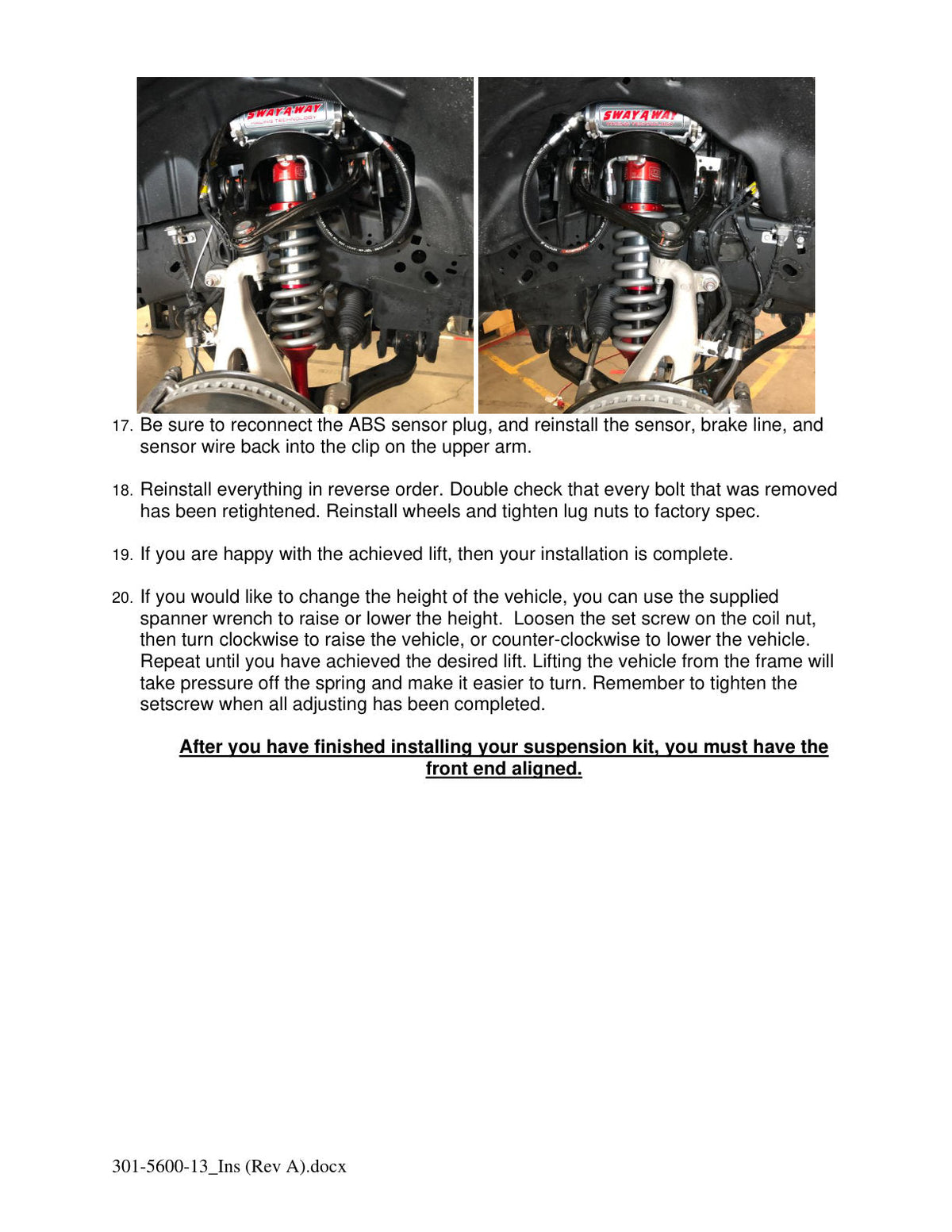 aFe Sway-A-Way 2.5in Front Coil Over Kit 21-23 Ford F150 (4wd Models ONLY)
