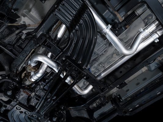 AWE Tuning 2025+ RAM 1500 RHO 3.0 I6 TT 0FG Dual Rear Exit Catback Exhaust - Chrome Silver Tips