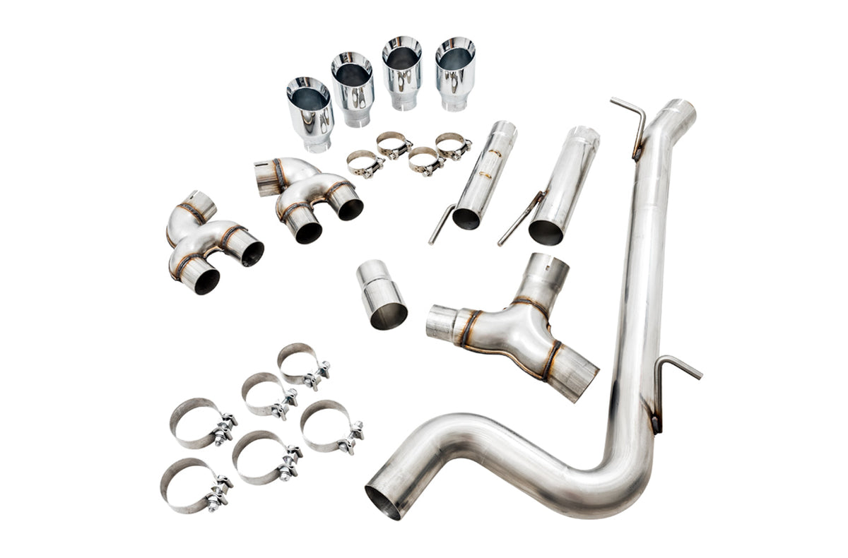 Golf R Track Edition AWE Tuning Mk7 Golf R Track Edition Exhaust w/Chrome Silver Tips 102mm ...