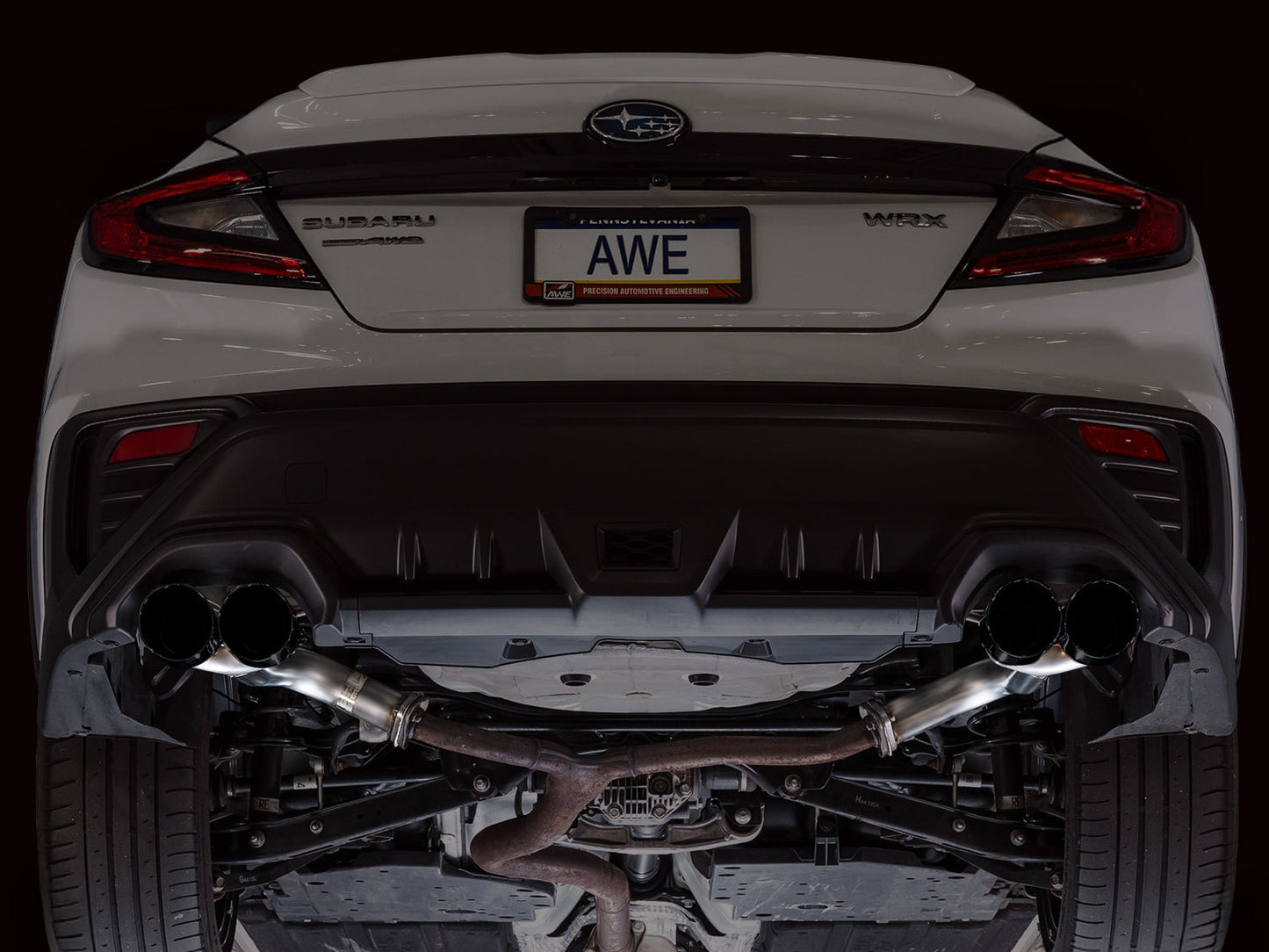 AWE Tuning 22-25 Subaru VB WRX Track Edition Axleback Exhaust - Diamond Black Tips