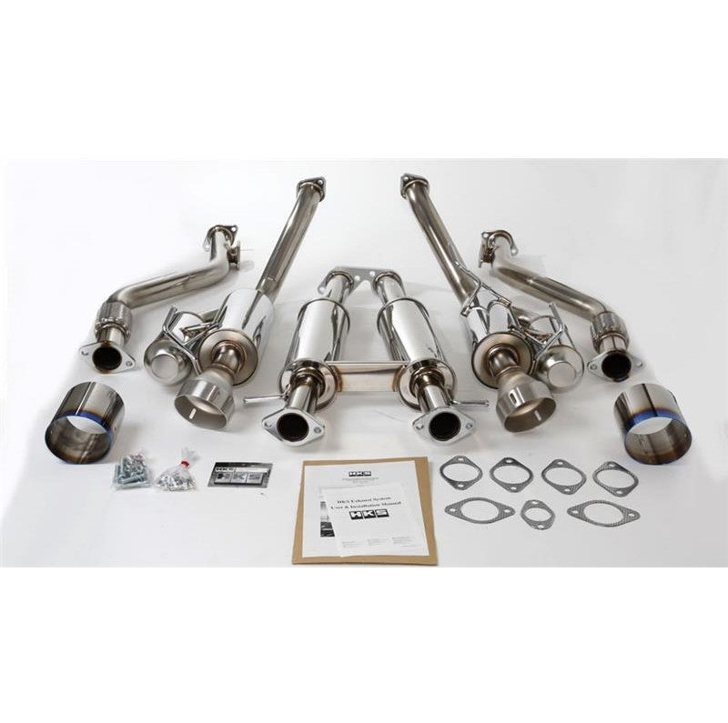 HKS 09-21 Nissan 370z Dual Hi-Power Ti. Tip Catback Exhaust (SUS304 NO COATING)