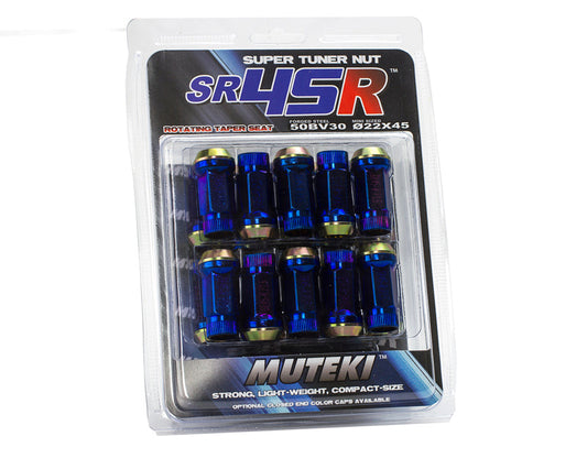 Wheel Mate Muteki SR45R Lug Nut Kit 12x1.5 - Burned Blue