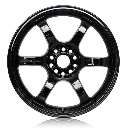 Gram Lights 57DR 17x9.0 +38 5x114.3 Glossy Black Wheel