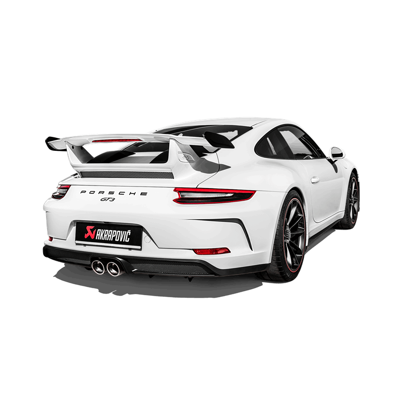 Akrapovic 2018 Porsche 911 GT3 (991.2) Slip-On Race Line (Titanium) w/Titanium Tail Pipe Set