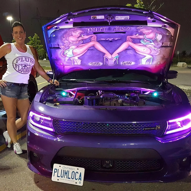 Oracle 15-21 Dodge Charger RGB+W DRL Headlight DRL Kit - ColorSHIFT w/ Simple Controller