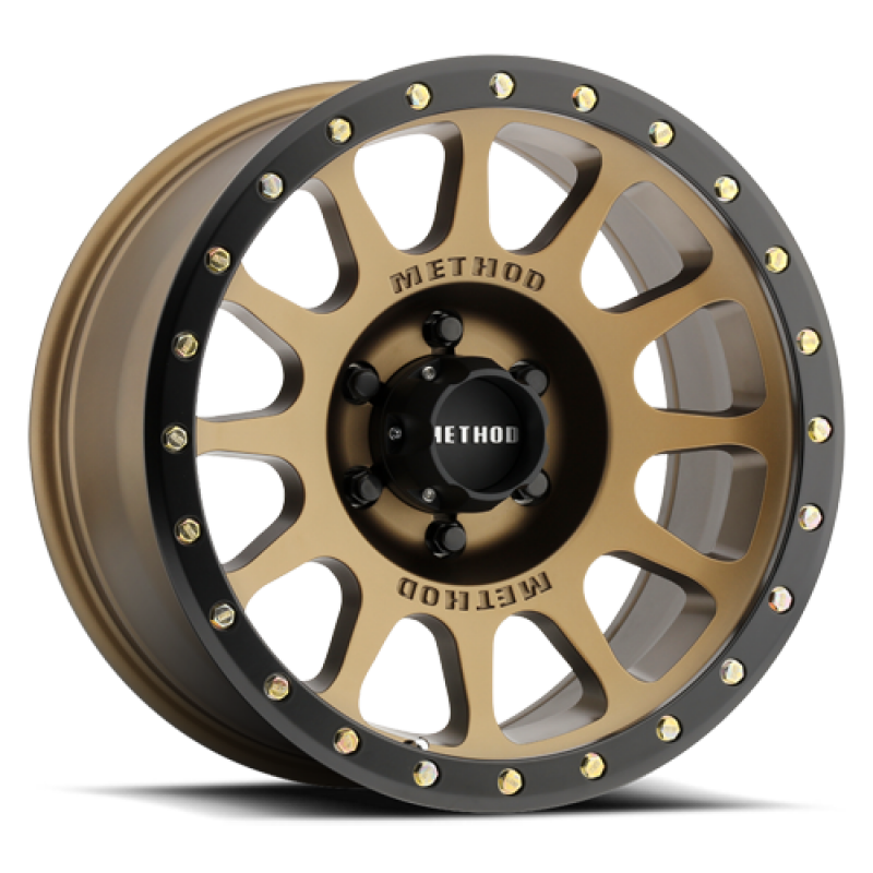 Method Wheels MR305 Bronze - Matte Black Lip | 17x8.5" +25mm | 6x120mm Wheel