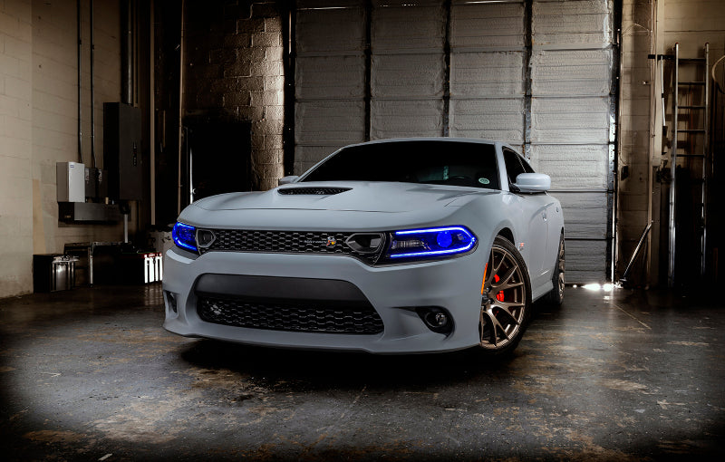 Oracle 15-21 Dodge Charger RGB+W DRL Headlight DRL Kit - ColorSHIFT w/ Simple Controller