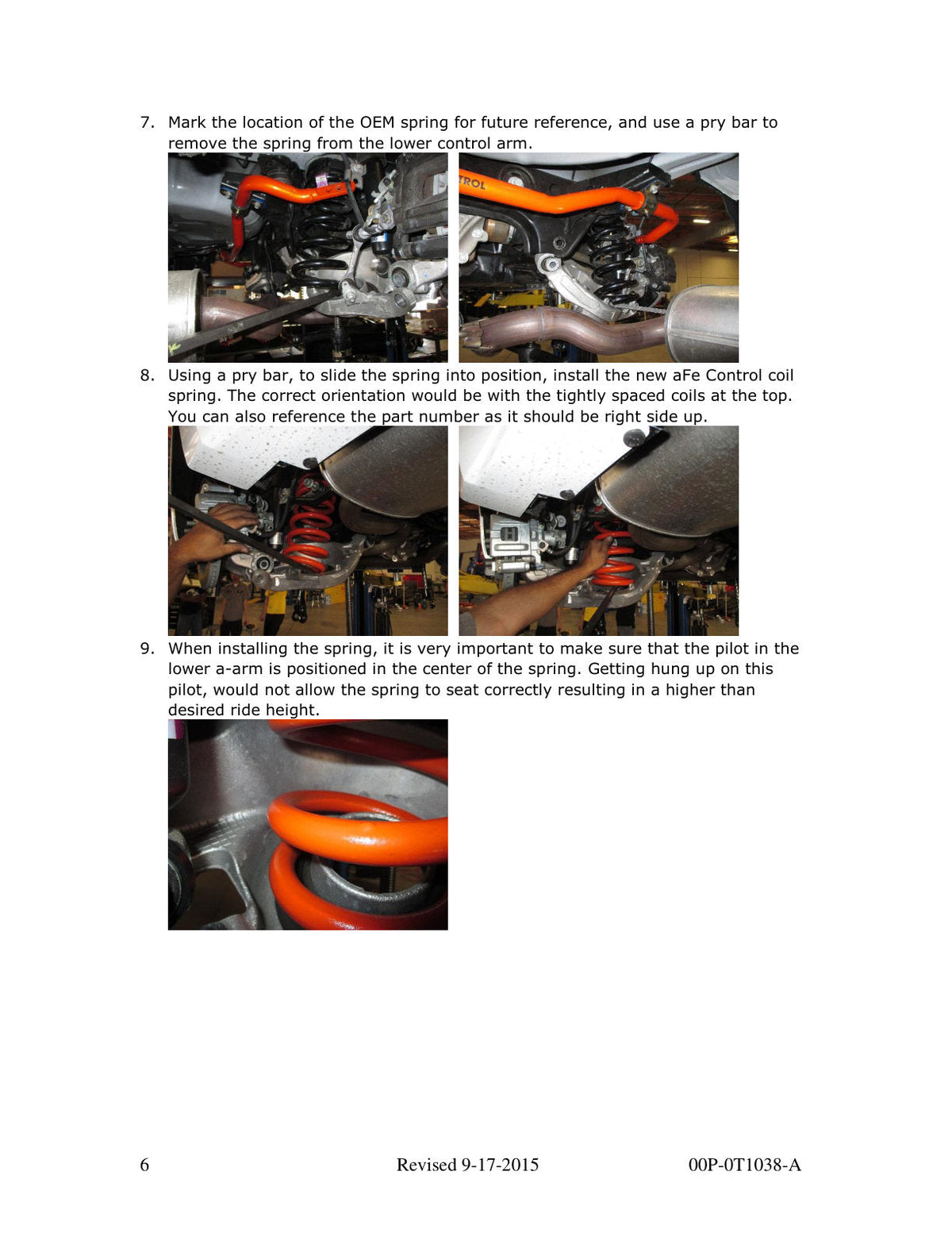 aFe Control Lowering Springs 2015 Ford Mustang GT