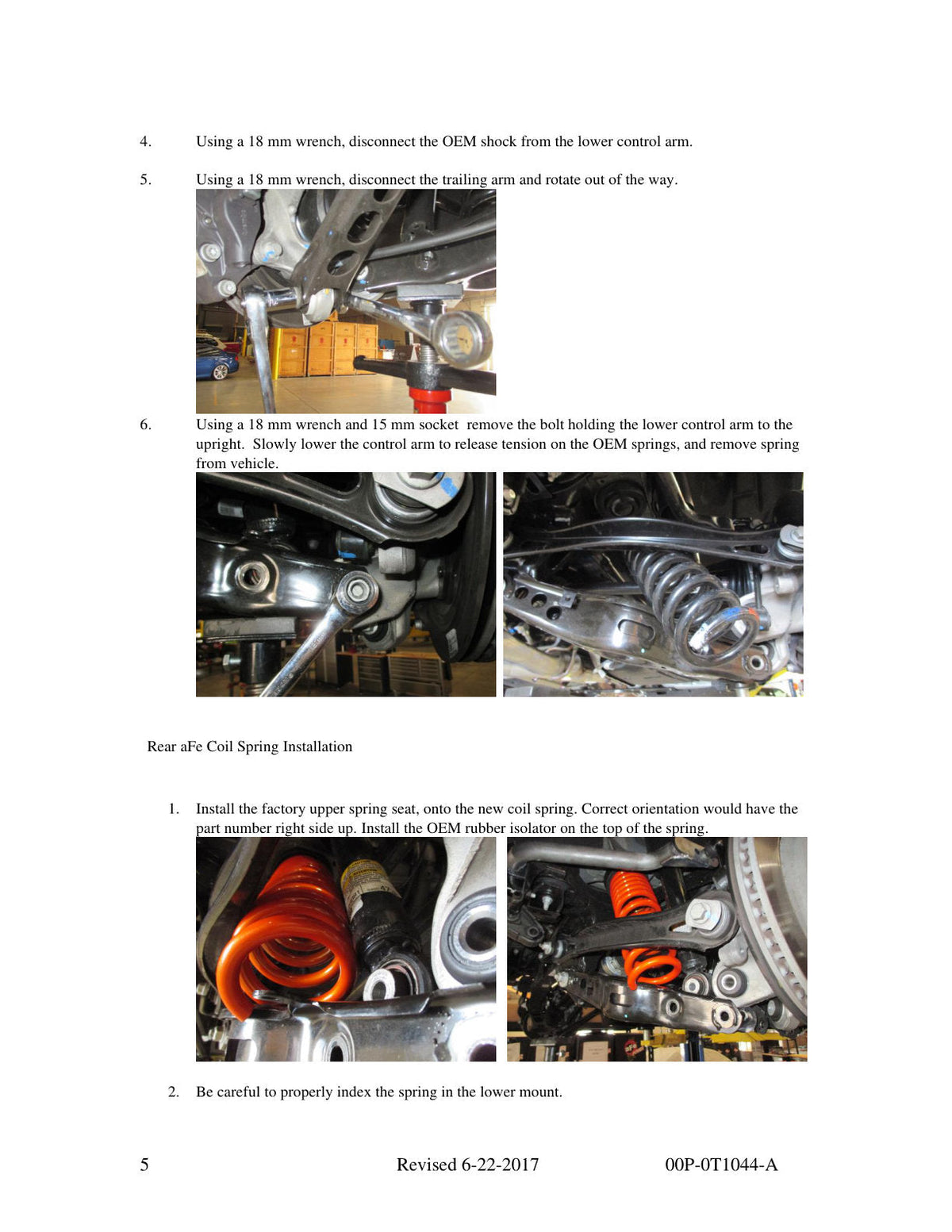 aFe Control Lowering Springs 2016 Chevy Camaro 6.2L V8