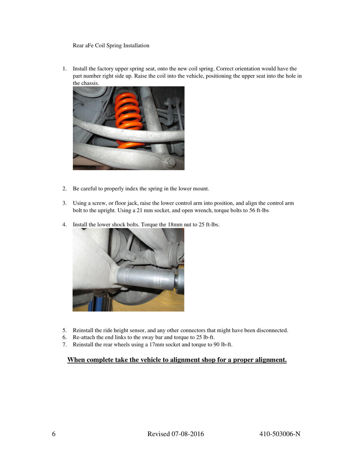 aFe Control Lowering Springs | BMW M3 E90/E92 (08-13) (410-503006-N)