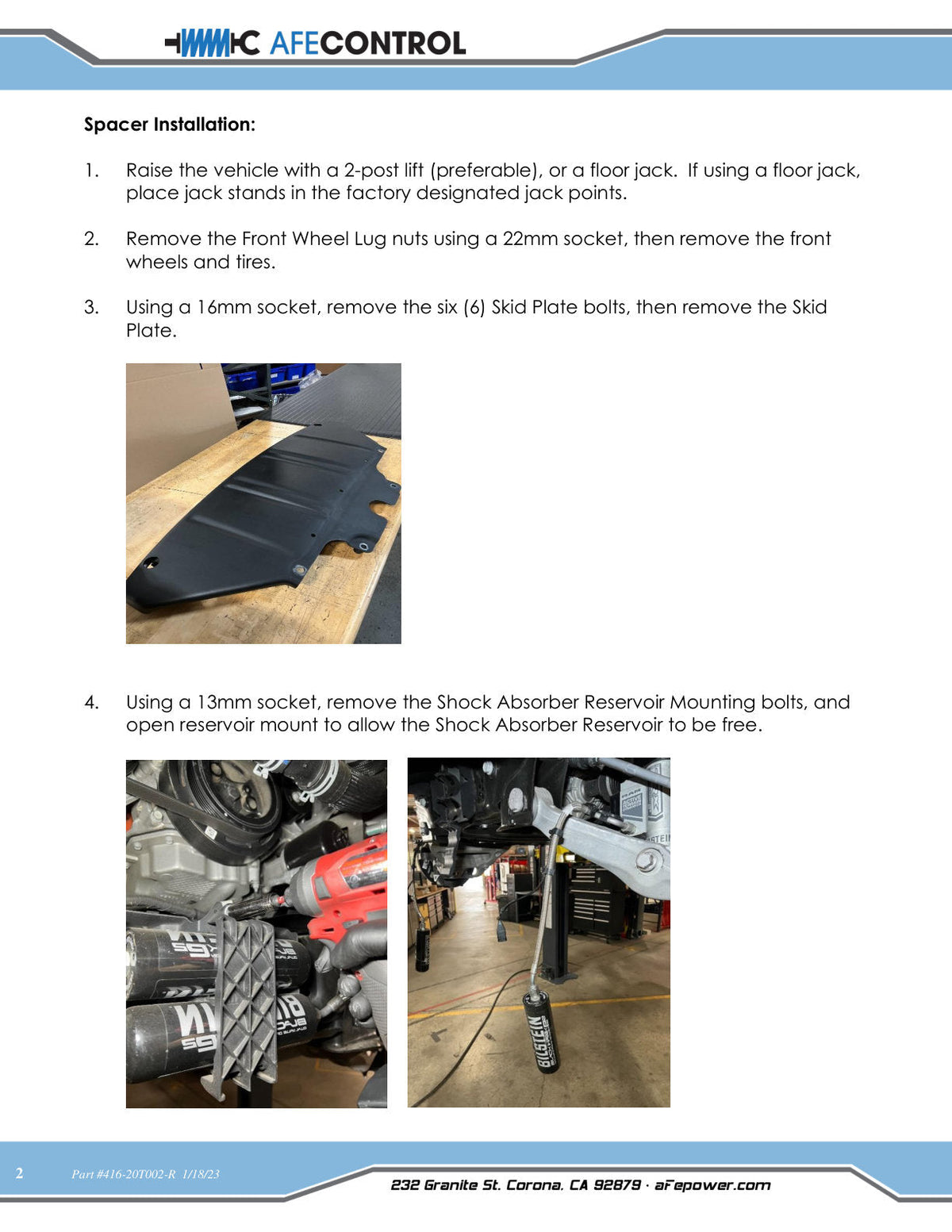 aFe CONTROL 3.0 IN Leveling Kit 2021 RAM 1500 TRX
