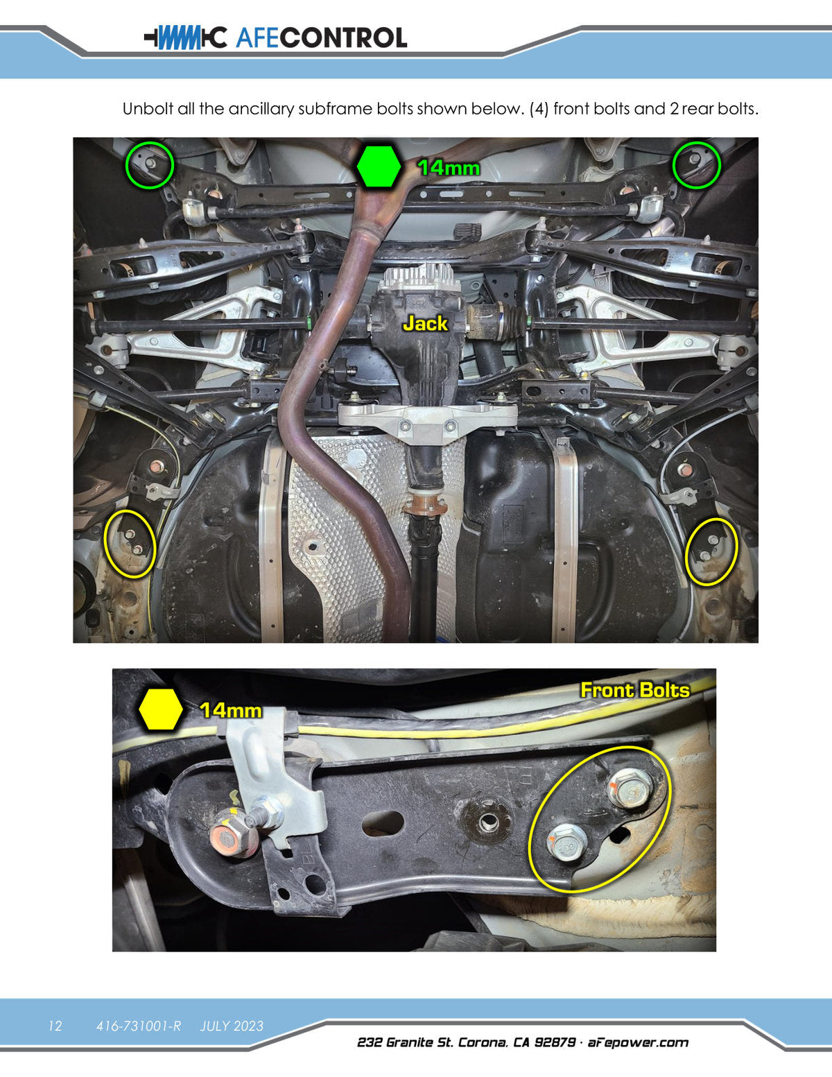 aFe 20-23 Subaru Outback CONTROL 2.0in Lift Kit