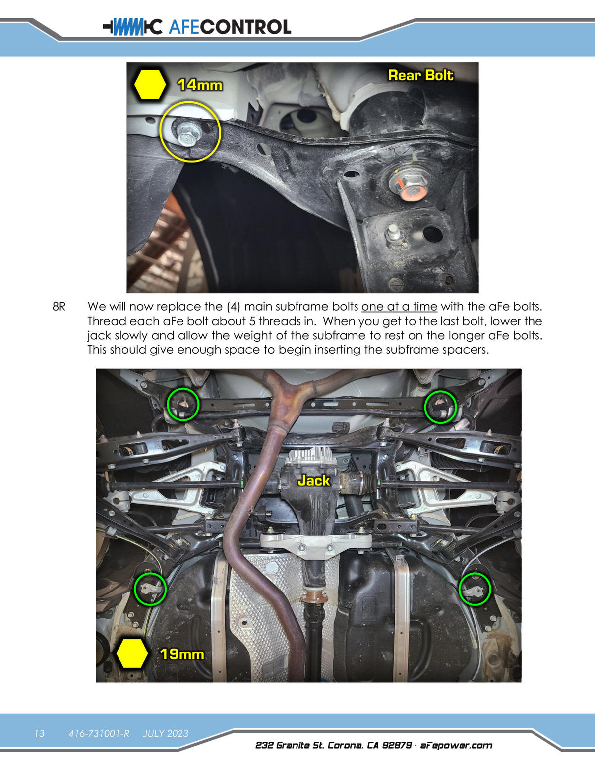 aFe 20-23 Subaru Outback CONTROL 2.0in Lift Kit