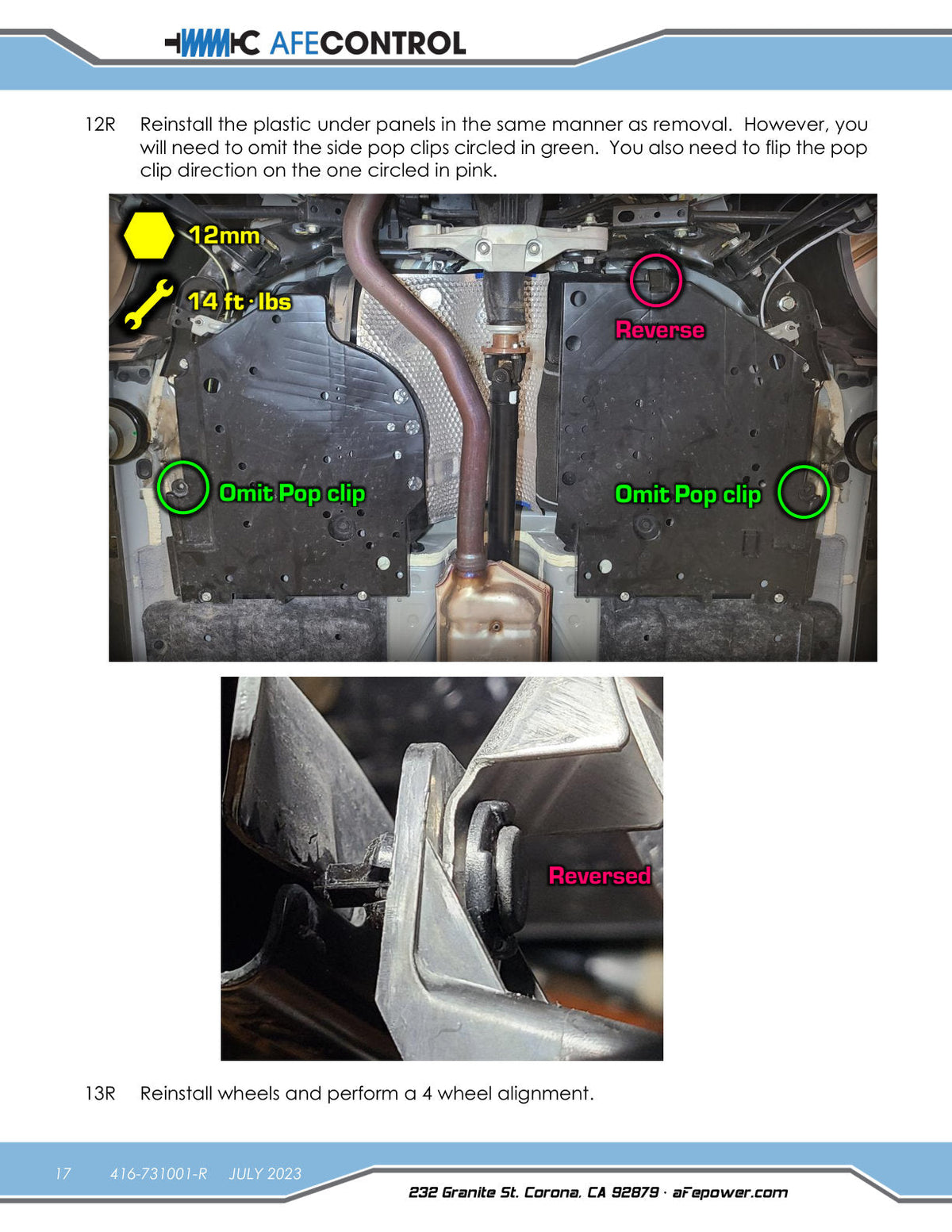 aFe 20-23 Subaru Outback CONTROL 2.0in Lift Kit