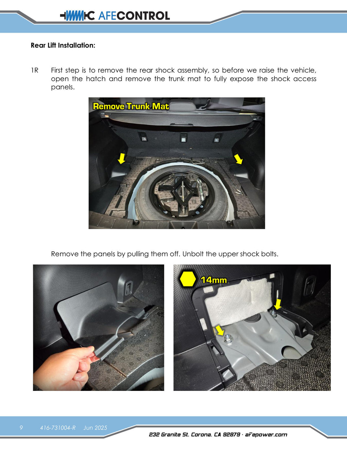 aFe 18-23 Subaru Crosstrek CONTROL 1.5in Lift Kit