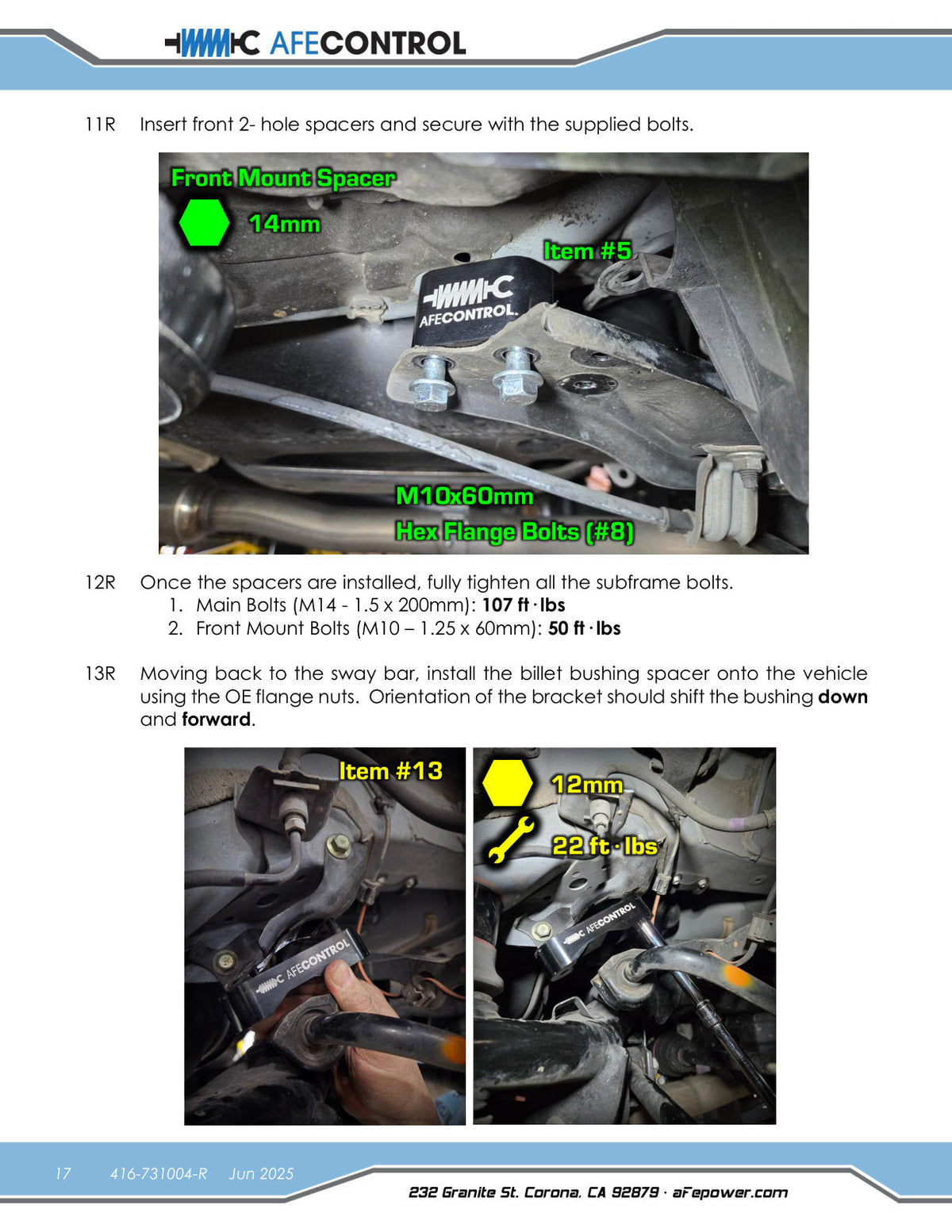 aFe 18-23 Subaru Crosstrek CONTROL 1.5in Lift Kit