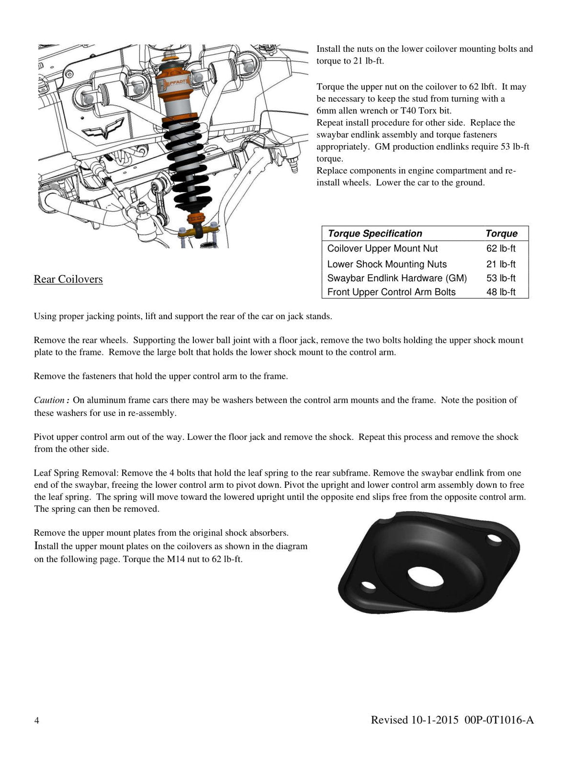 aFe Control PFADT Series Featherlight Single Adj Street/Track Coilover System 97-13 Chevy Corvette