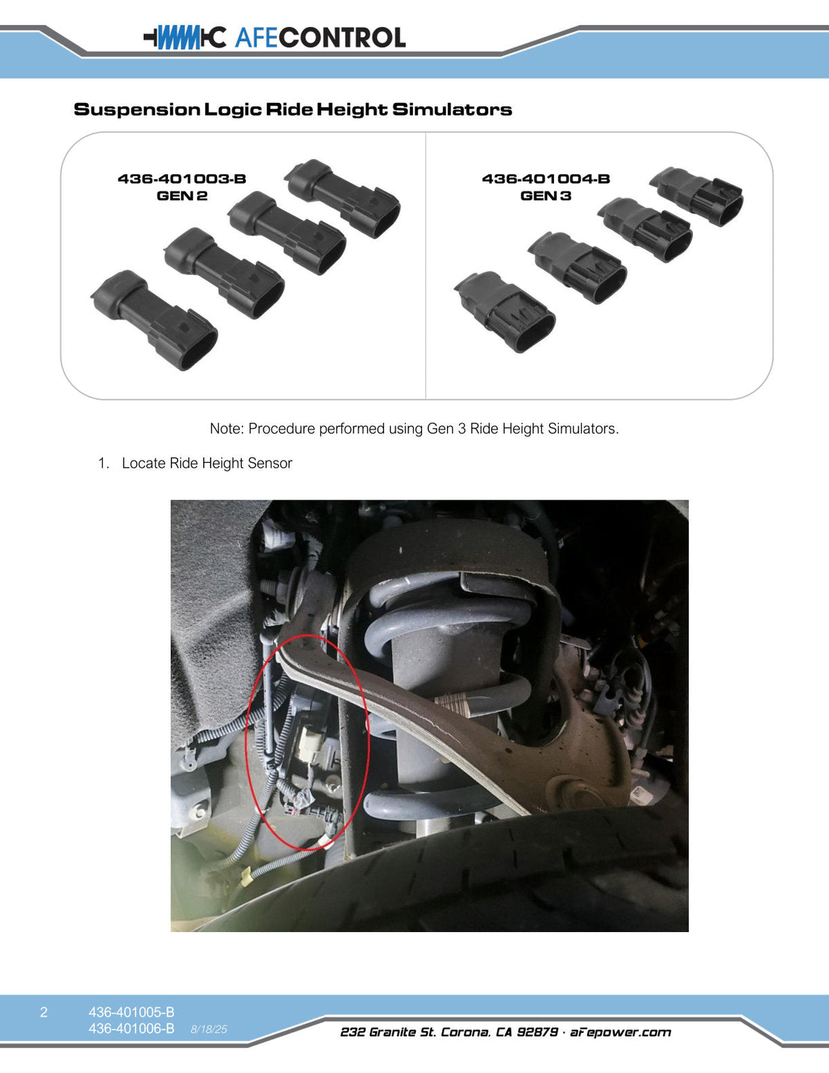 aFe 14-19 Chevrolet Corvette (C7) CONTROL Electronic Shock Delete Module & Ride Height Simulators