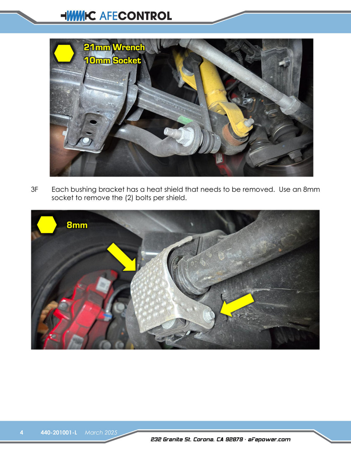 aFe 06-23 Dodge Charger Control Sway Bar- (Rear)