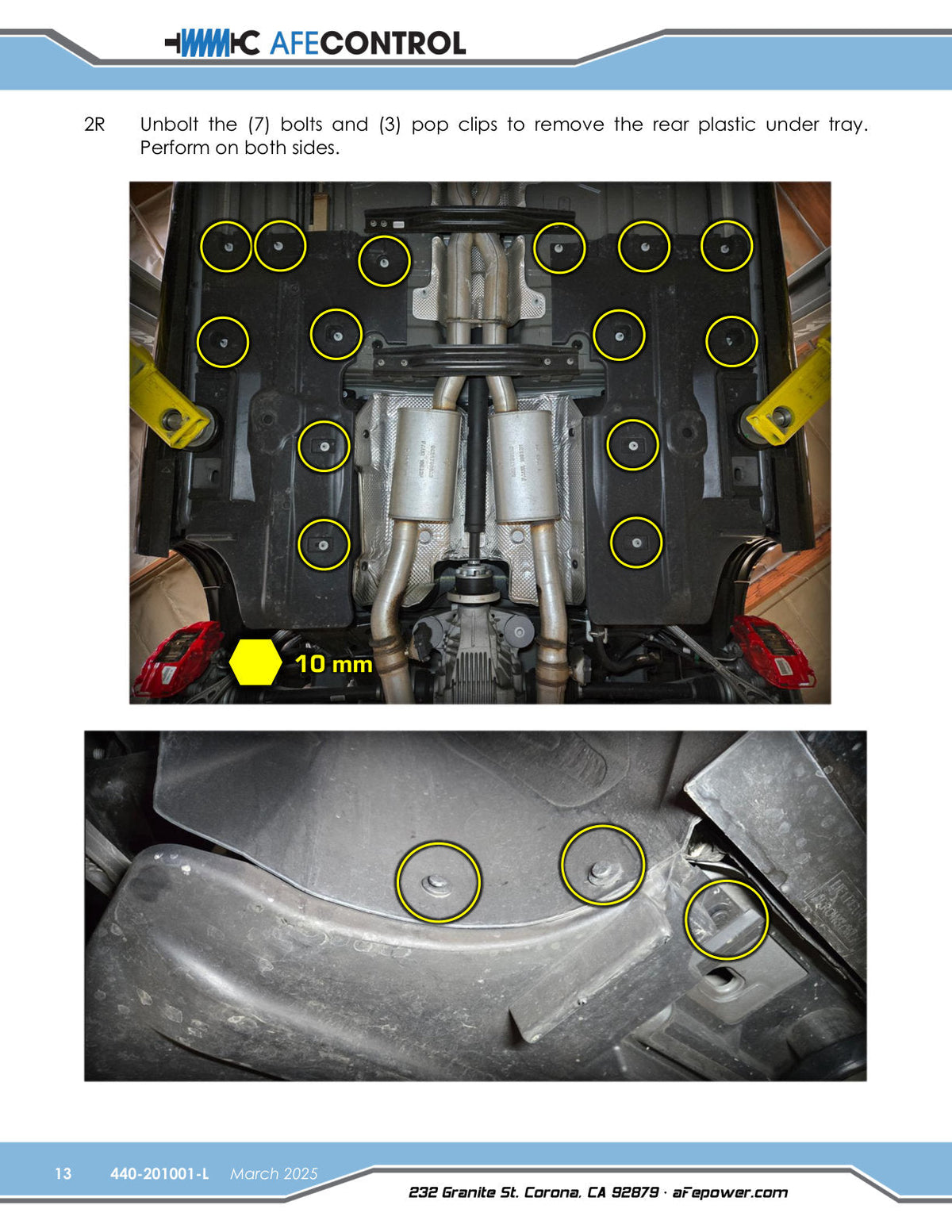 aFe 06-23 Dodge Charger Control Sway Bar- (Rear)