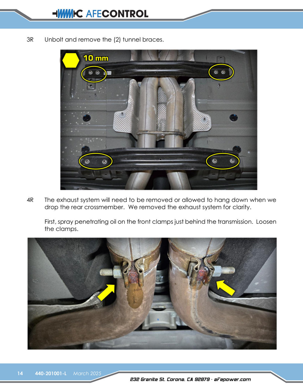 aFe 06-23 Dodge Charger Control Sway Bar- (Rear)