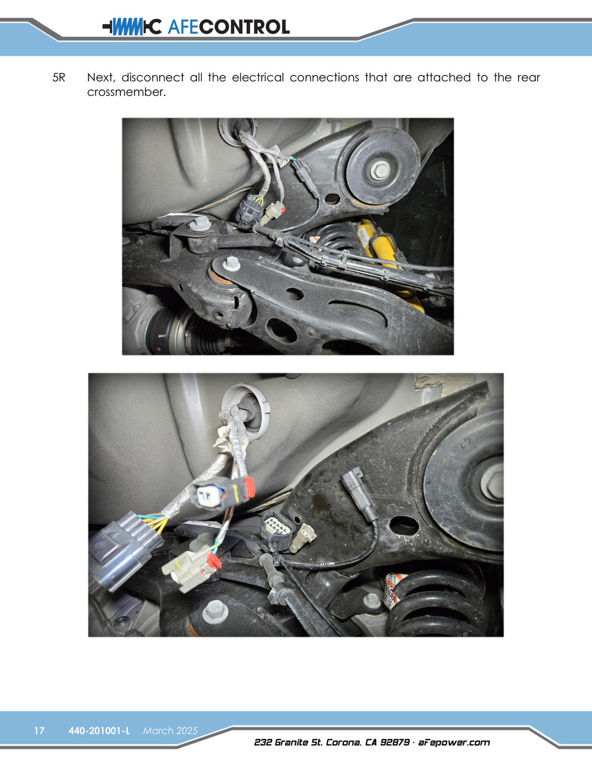 aFe 06-23 Dodge Charger Control Sway Bar- (Rear)