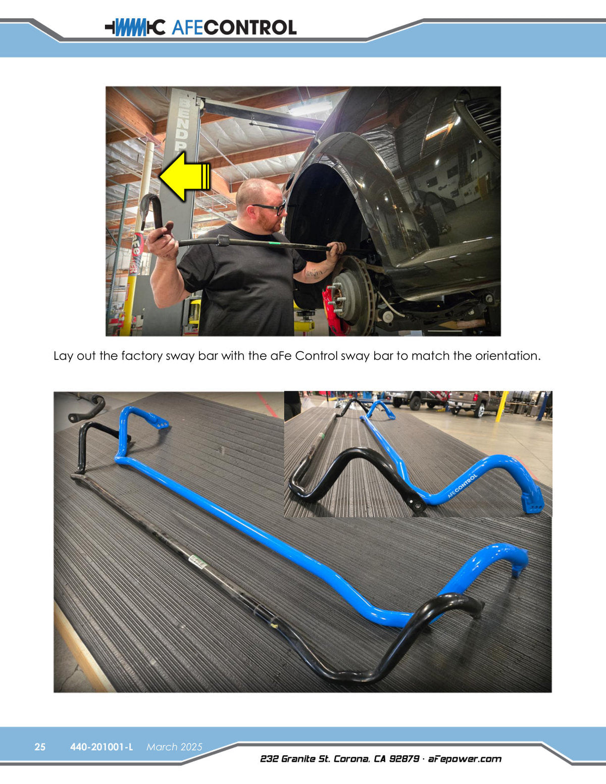 aFe 06-23 Dodge Charger Control Sway Bar- (Rear)