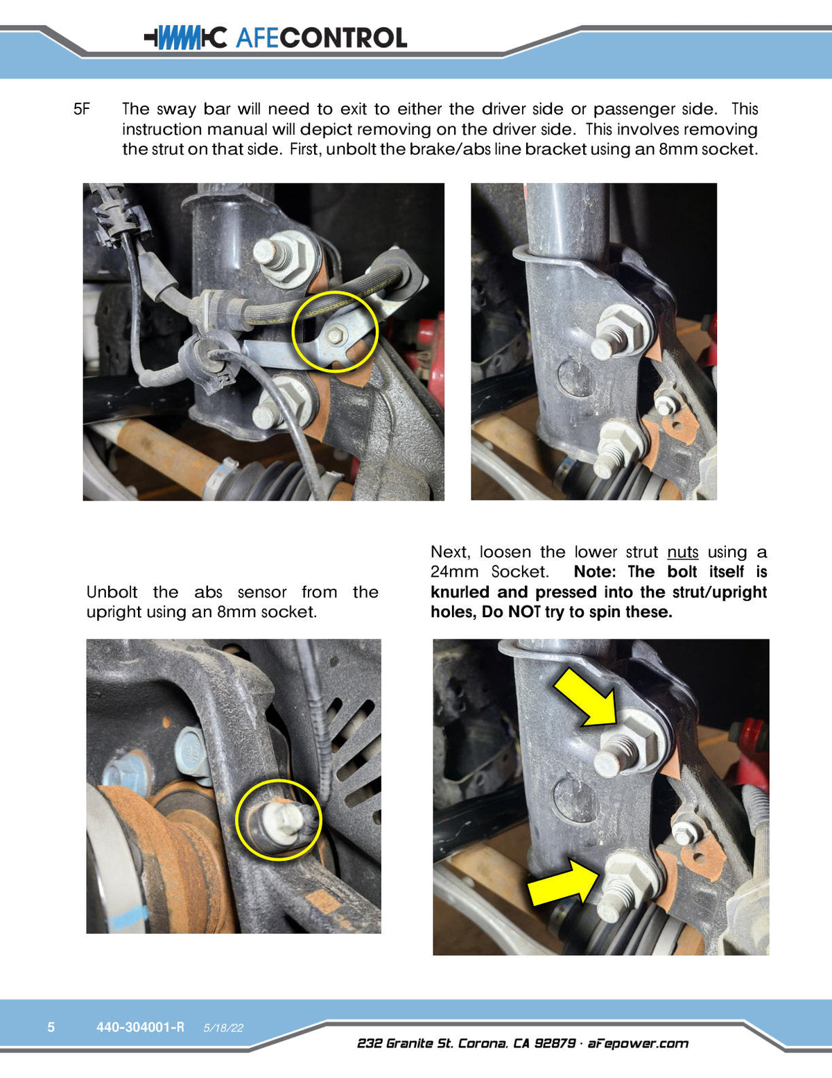 aFe Control 20-22 Ford Explorer ST 3.0L V6 (tt) Sway Bar Set - Front & Rear