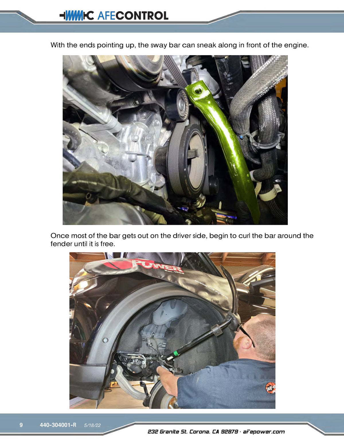 aFe Control 20-22 Ford Explorer ST 3.0L V6 (tt) Sway Bar - Rear Bar