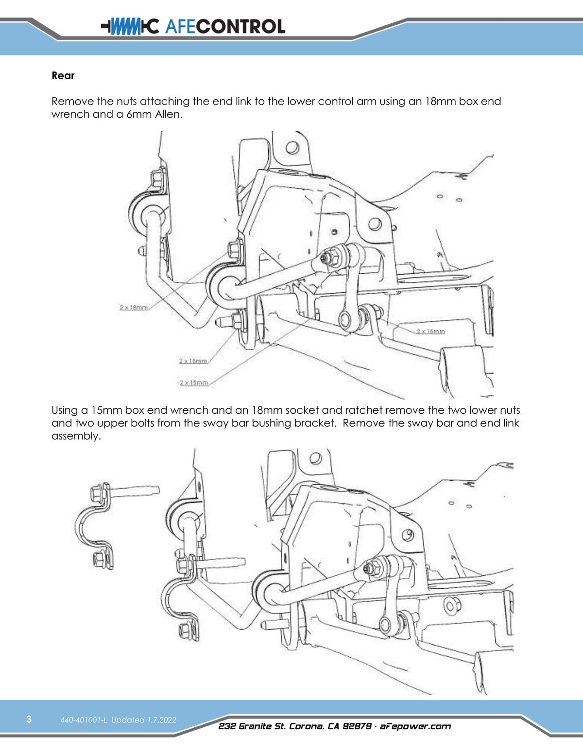 aFe Control Sway Bar Set 97-13 Chevy Corvette C5/C6