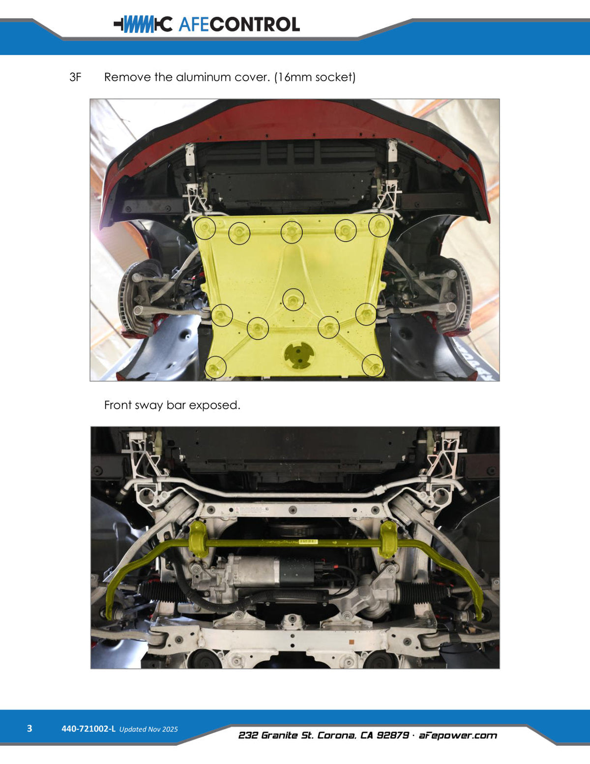 aFe POWER 20-26 Toyota GR Supra A90 Front Sway Bar - Race Edition Blue