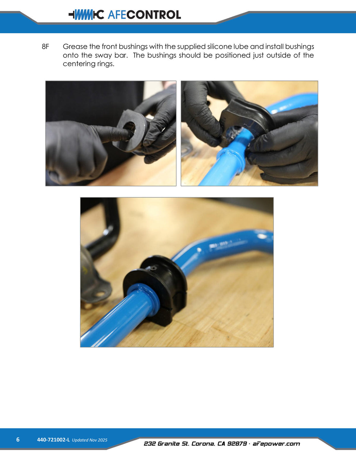aFe POWER 20-26 Toyota GR Supra A90 Front Sway Bar - Race Edition Blue
