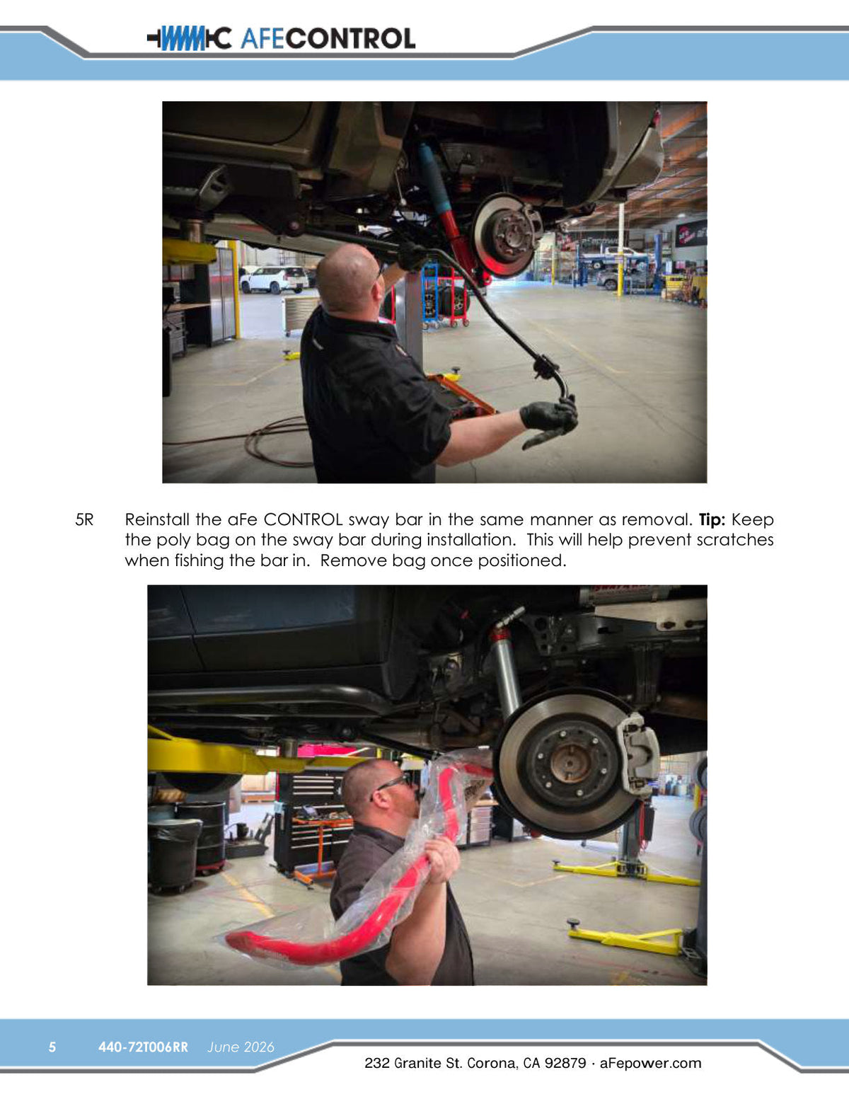 aFe CONTROL 24-26 Toyota Tacoma 2-Way Adjustable Rear Sway Bar