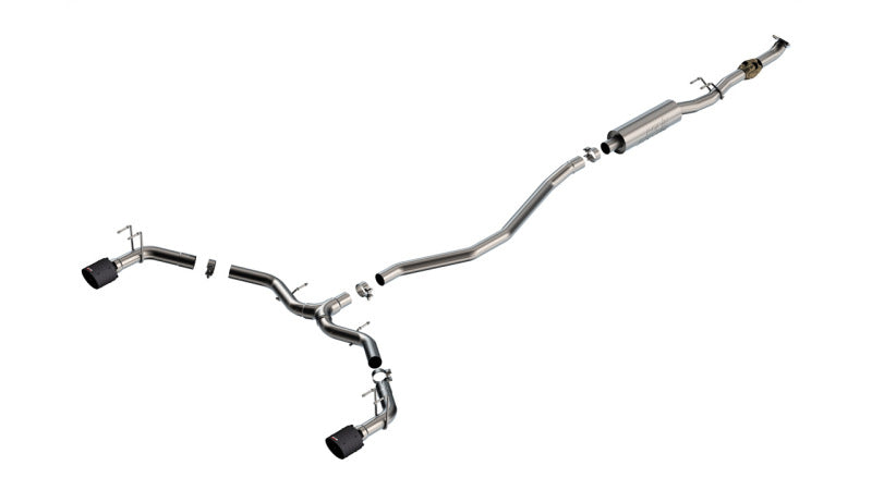 Borla 2023 Integra/22-23 Civic Si 1.5L 4 CYL. MT FWD 4DR 2.50in S-Type Catback Exhaust Black Chrome