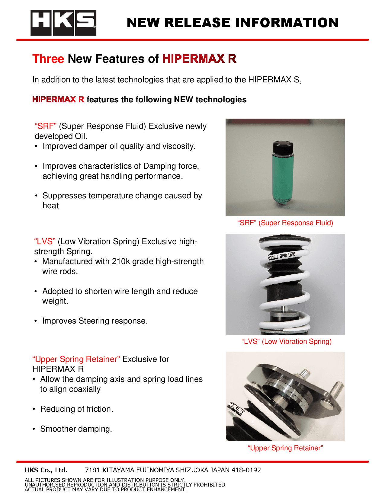 HKS Hipermax R Coilovers (without Error Canceller) - Toyota Supra (A90) 2020+