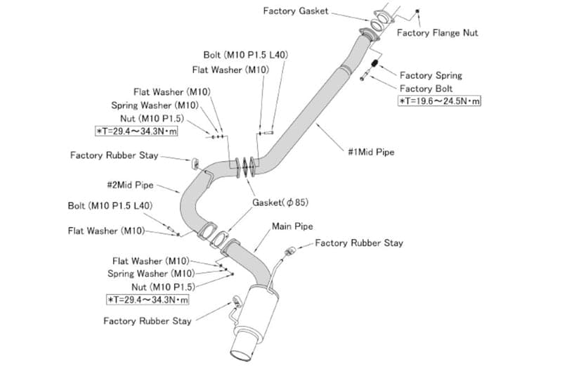 HKS RACING MUFFLER WRX STI SEDAN 11-14 USA