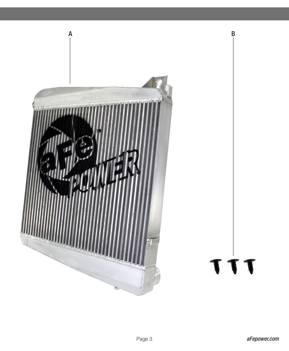 aFe Bladerunner Intercoolers I/C Ford Diesel Trucks 08-10 V8-6.4L (td)