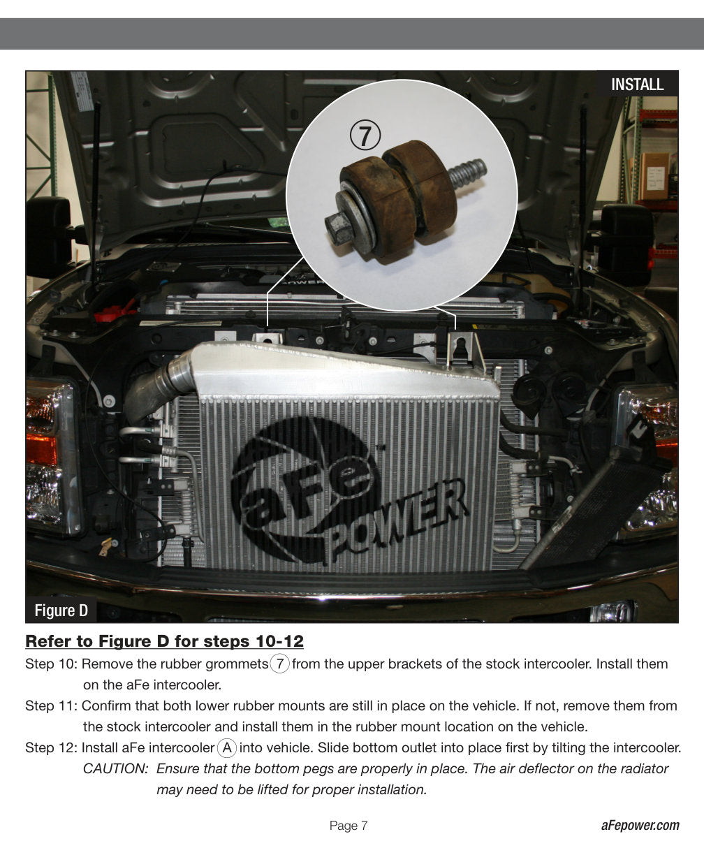 aFe Bladerunner Intercoolers I/C Ford Diesel Trucks 08-10 V8-6.4L (td)