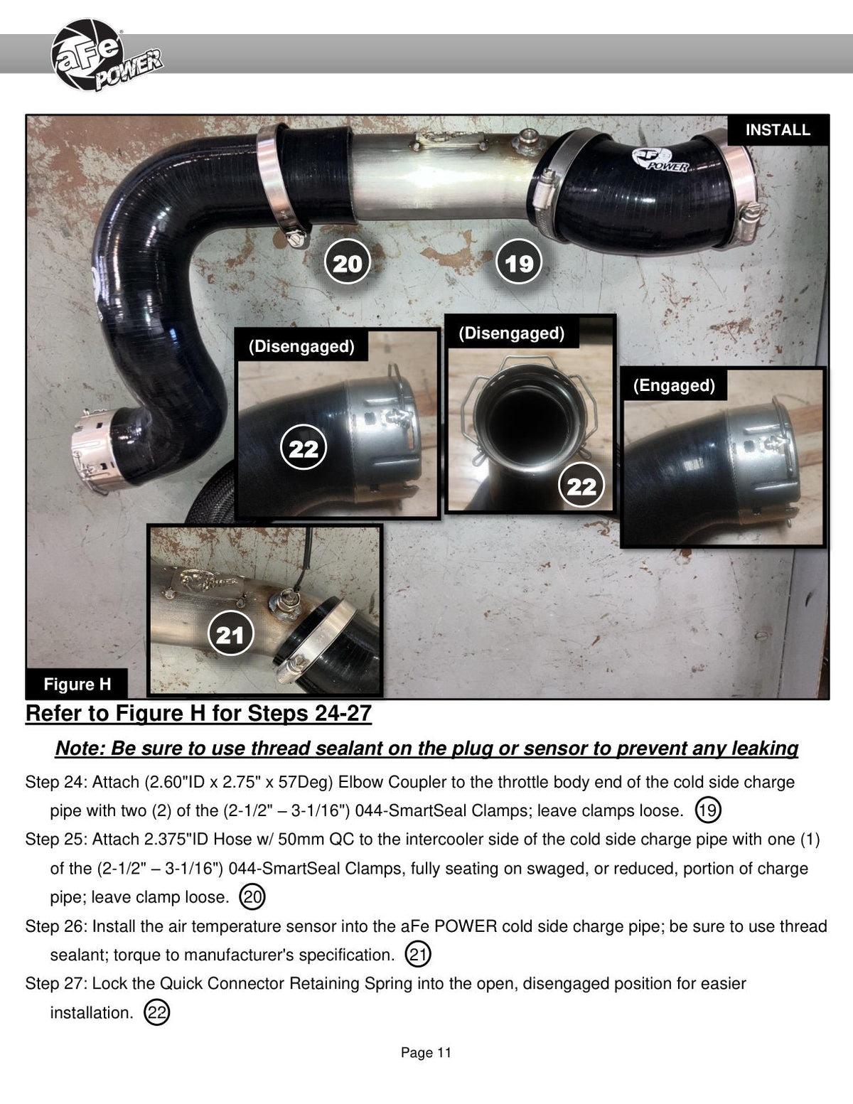 aFe 16-20 GM Colorado/Canyon L4-2.8L (td) BladeRunner 2in & 2.5in SS Hot & Cold Charge Pipe Kit
