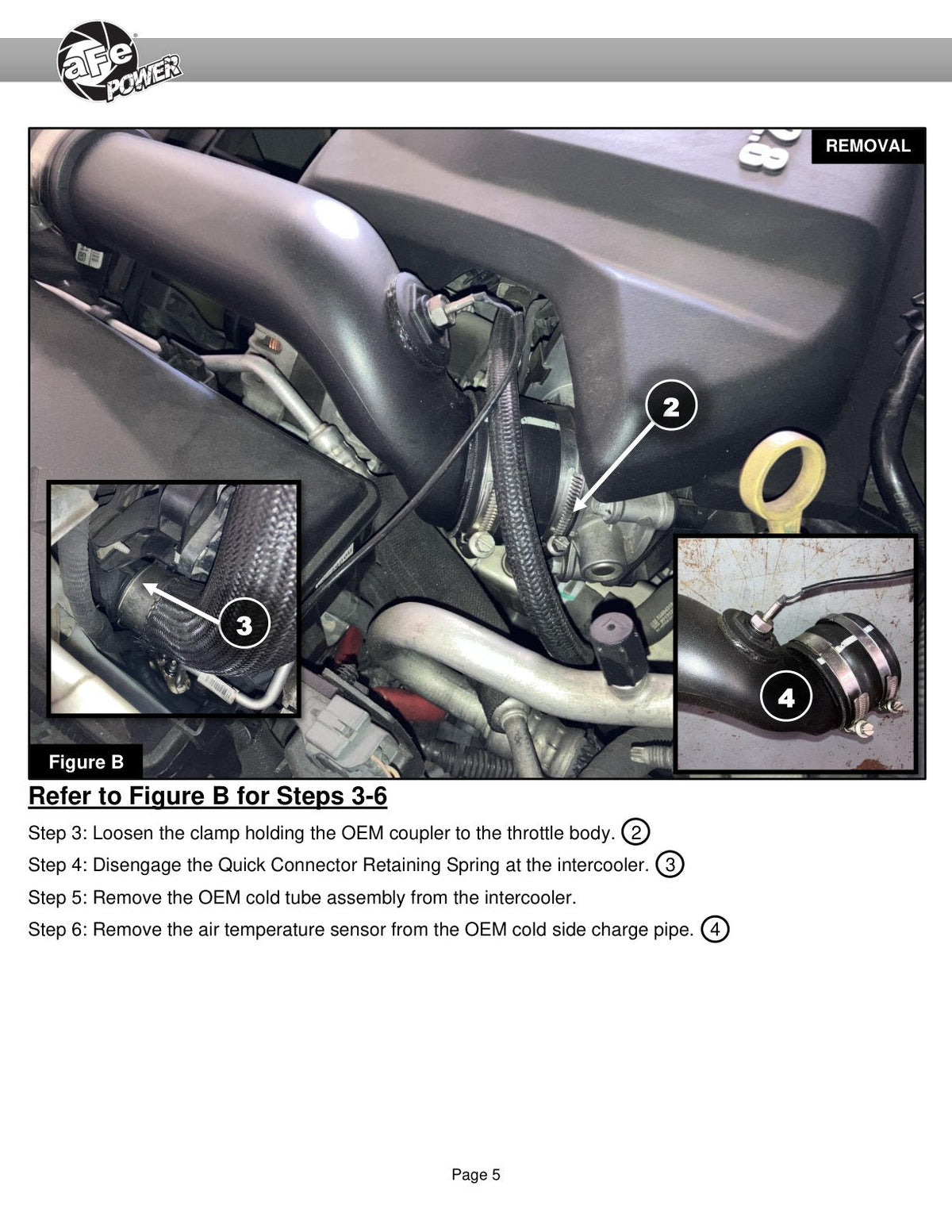aFe 16-20 GM Colorado/Canyon L4-2.8L (td) BladeRunner 2.5in Stainless Steel Cold Charge Pipe