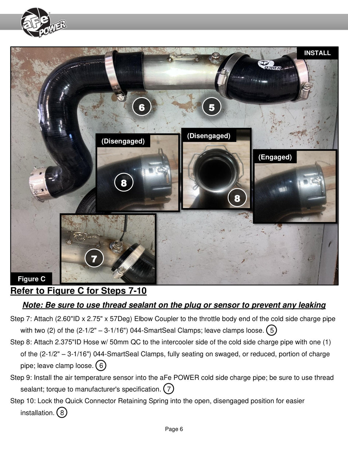 aFe 16-20 GM Colorado/Canyon L4-2.8L (td) BladeRunner 2.5in Stainless Steel Cold Charge Pipe