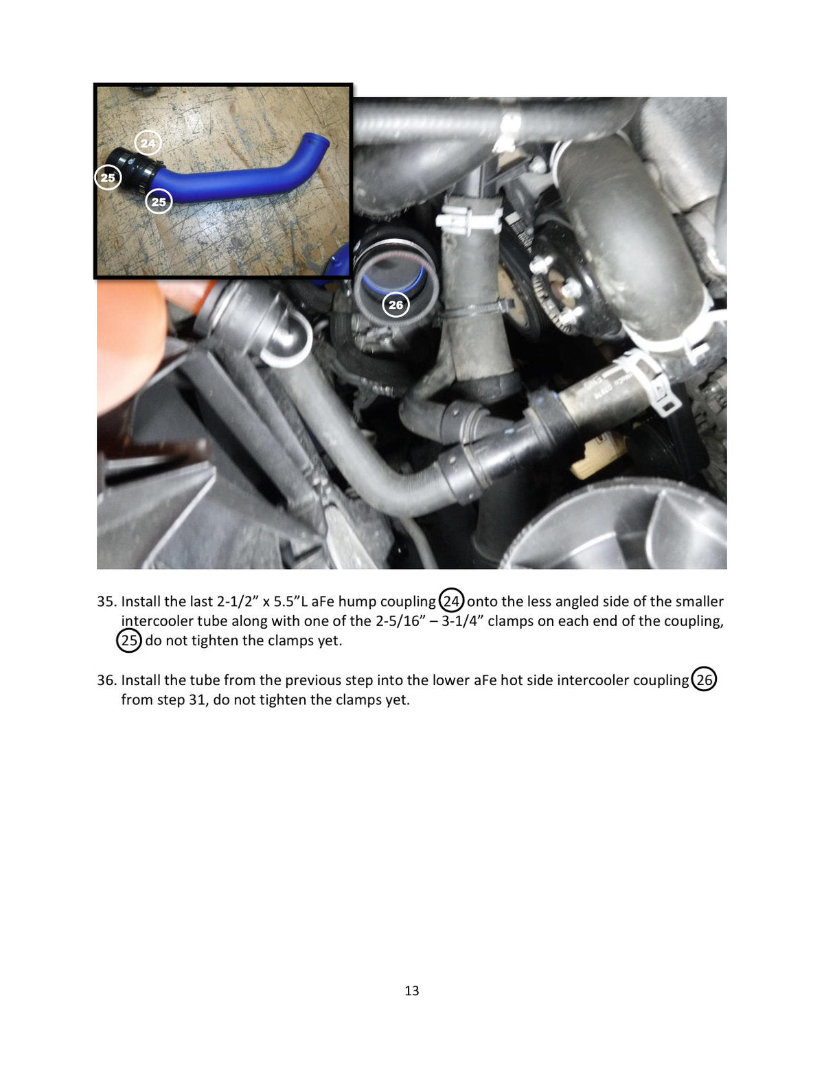 aFe Bladerunner Intercooler Tubes Hot Side 2.5in 17-20 Ford F-150 Raptor V6 3.5L(tt)