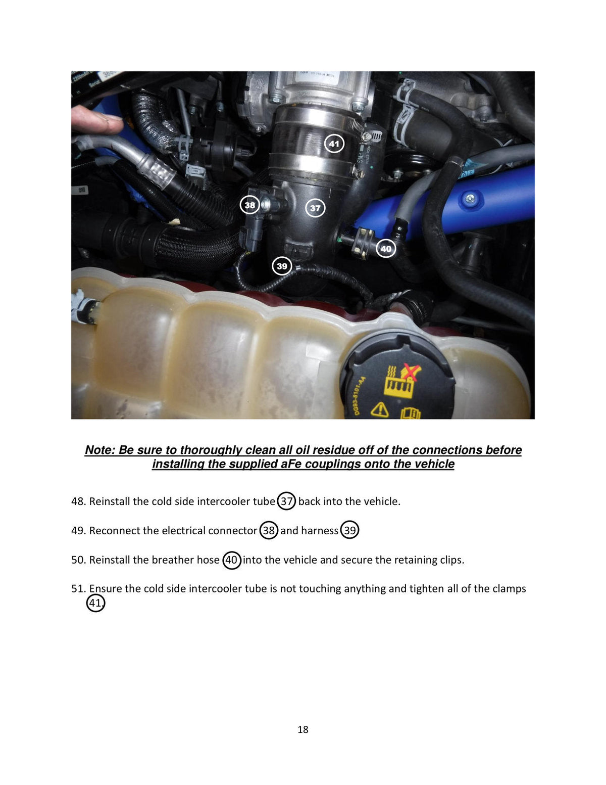 aFe Bladerunner Intercooler Tubes Hot Side 2.5in 17-20 Ford F-150 Raptor V6 3.5L(tt)