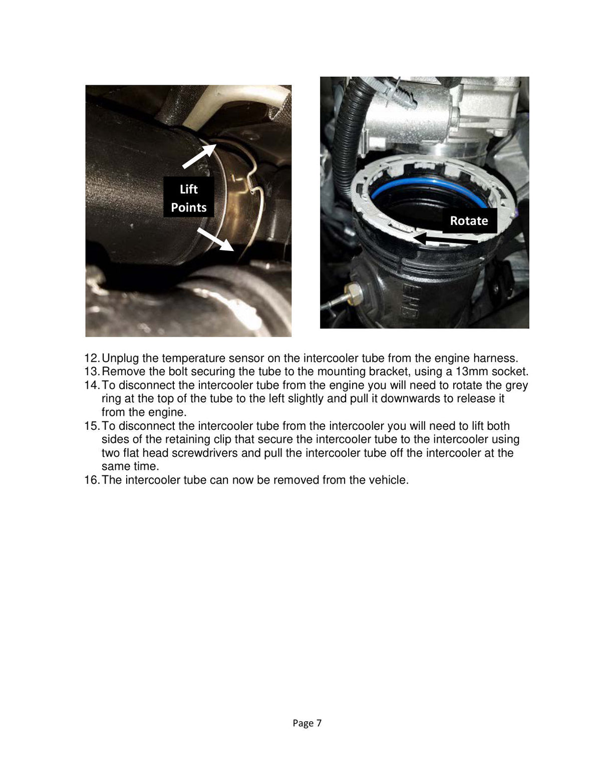 aFe BladeRunner 3in Black Intercooler Tube Cold Side 17-18 GM Diesel Trucks V8 6.6L (td) L5P