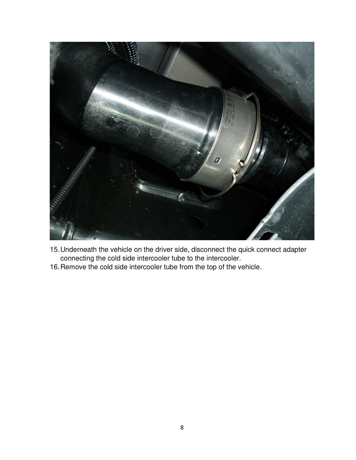 aFe Bladerunner 3.5in-3in Intercooler Cold Side Tube Black - 18-19 Ford F-150 V6-3.0L (td)