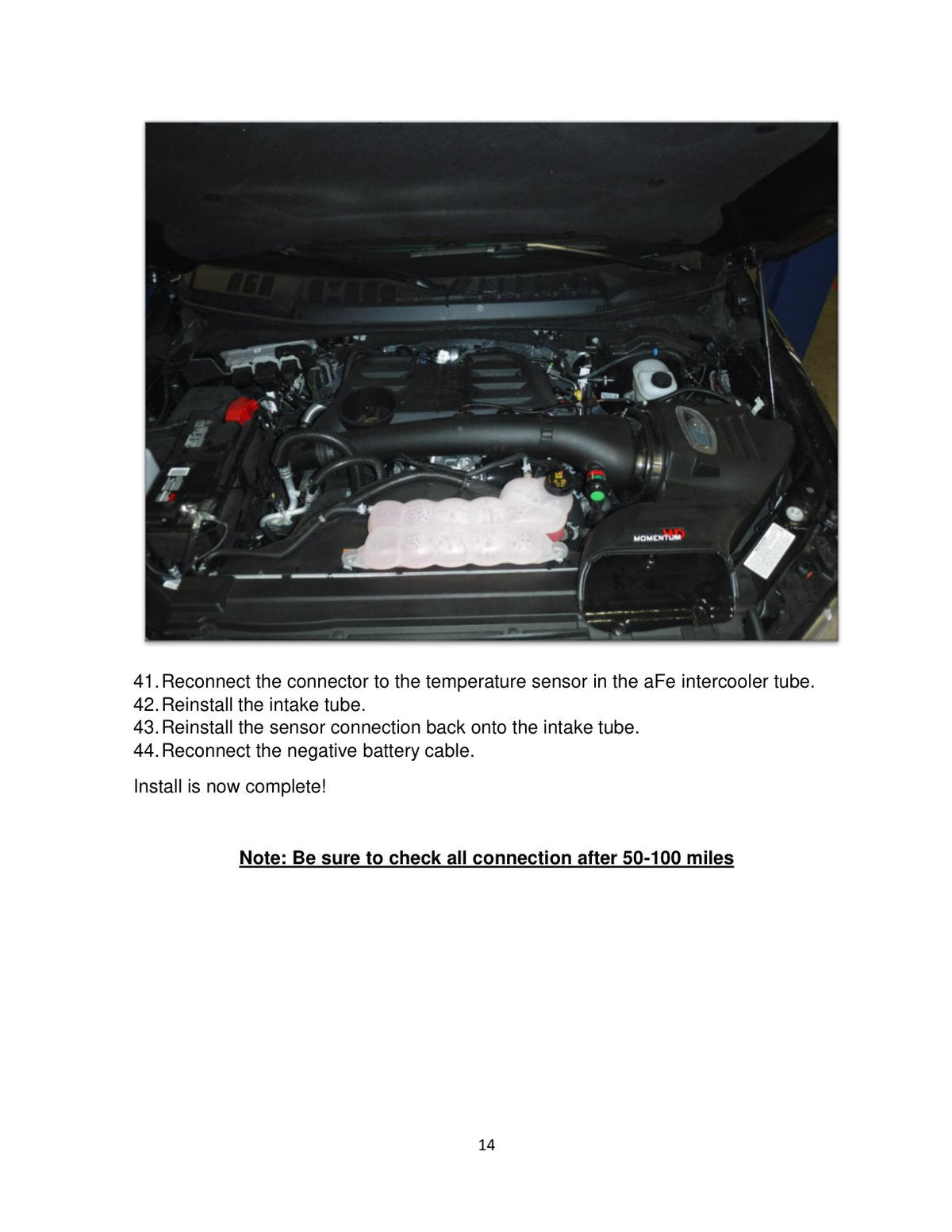 aFe Bladerunner 3.5in-3in Intercooler Cold Side Tube Black - 18-19 Ford F-150 V6-3.0L (td)